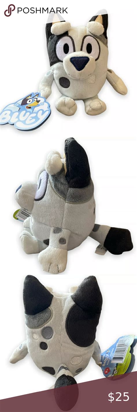 Bluey Friends Muffin Plush 6.5” Stuffed Animal Dog Puppy NEW Disney Jr ...