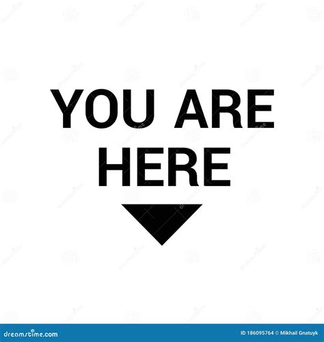 You Are Here Icon Map Pointer Icon Marker Location Icon With You Are