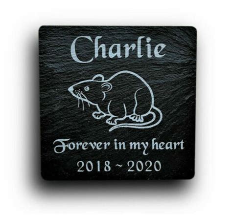 Personalised Engraved Slate Stone Pet Memorial Grave Marker Headstone