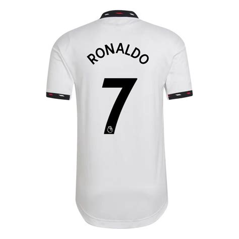 Donna Maglia Cristiano Ronaldo Bianco Kit Gara Away Maglietta