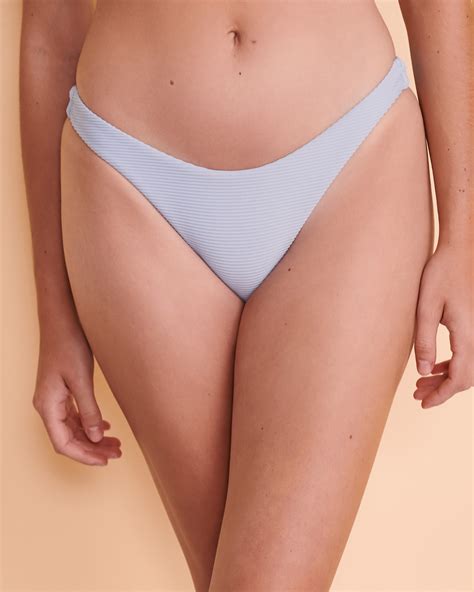 Seafolly Essentials High Leg Bikini Bottom Baby Blue Bikini Village