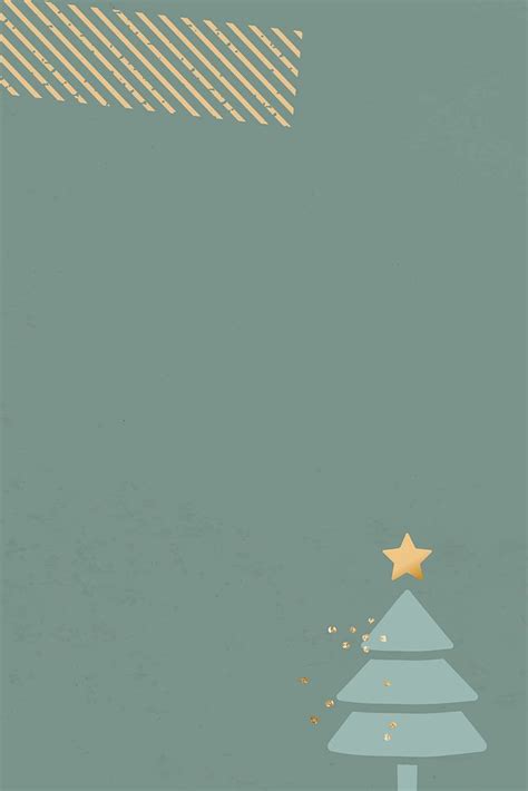 Christmas Patterned Green Background Vector Premium Vector Rawpixel