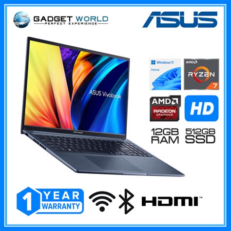 ASUS Vivobook 16 Laptop AMD Ryzen 7 5800HS 12GB RAM 512GB SSD Quiet