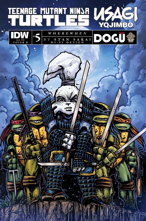 Teenage Mutant Ninja Turtlesusagi Yojimbo Wherewhen 5 Cover B Eastman