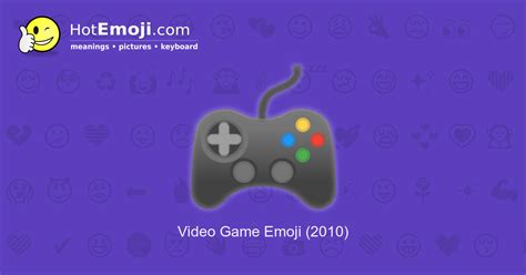 🎮 Video Game Emoji Meaning With Pictures From A To Z