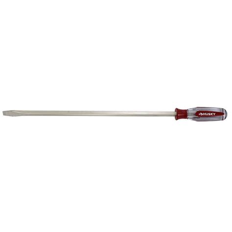 Husky 3 8 In X 16 In Square Shaft Standard Slotted Screwdriver With Butyrate Handle 20117730