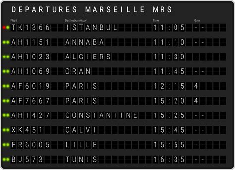 Marseille Provence Airport Departures & [MRS] Flight Schedules