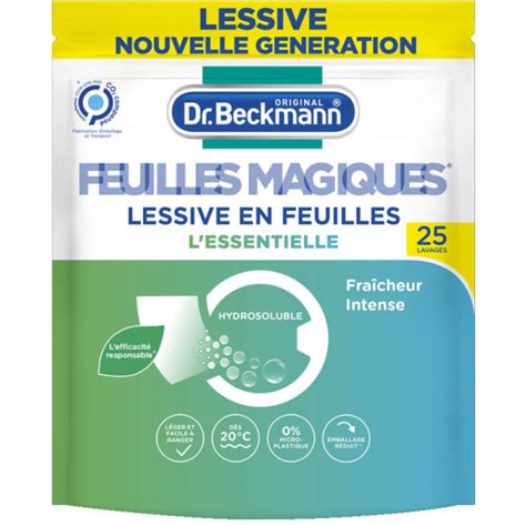 Lessive En Feuilles X Blanc Et Couleur Dr Beckmann