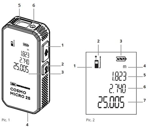 Ada Instruments Cosmo Micro 25 Laser Distance Meter User Manual