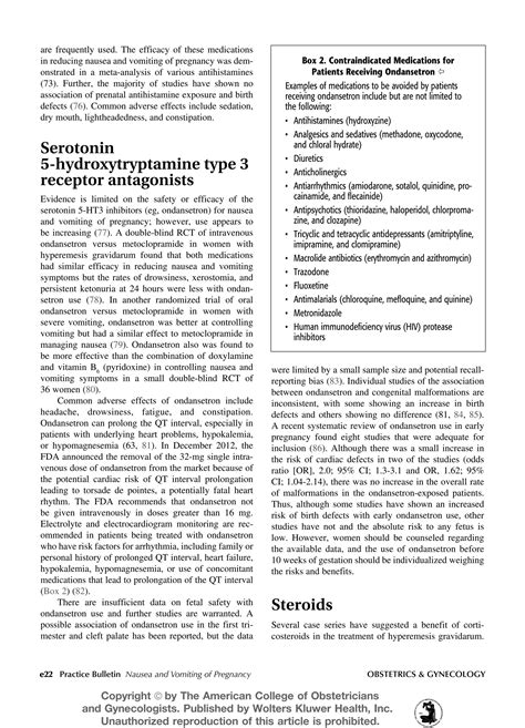 Non Nghen Trong Thai Ky Nausea And Vomiting Of Pregnancy Acog