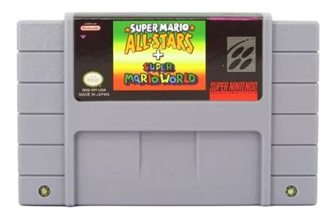 Fita Snes Super Mario All Stars Super Mario World Salvando