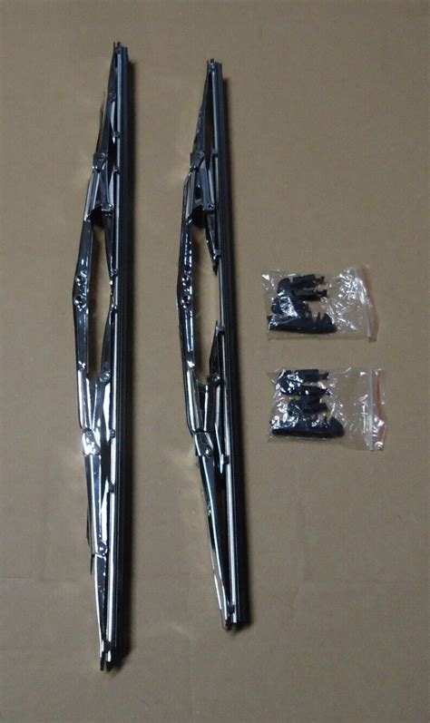 Ford Mustang Chrome Double Blade Windshield Wiper Pc Set All