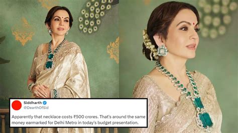 Emerald Necklace That Nita Ambani Wore Cost 500 Crore