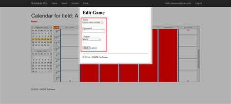 About Game Scheduling Pro