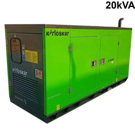 Kirloskar 20 Kva Diesel Generator At ₹ 470000 Kirloskar Hydraulic