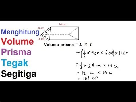 Rumus Mencari Volume Prisma Tegak Segitiga Ruang Soal