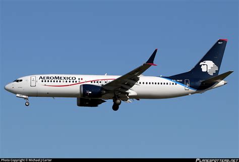 XA MAT Aeroméxico Boeing 737 8 MAX Photo by Michael J Carter ID