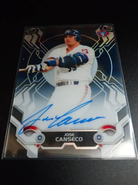 Topps High Tek Jose Canseco Auto Topps Yahoo