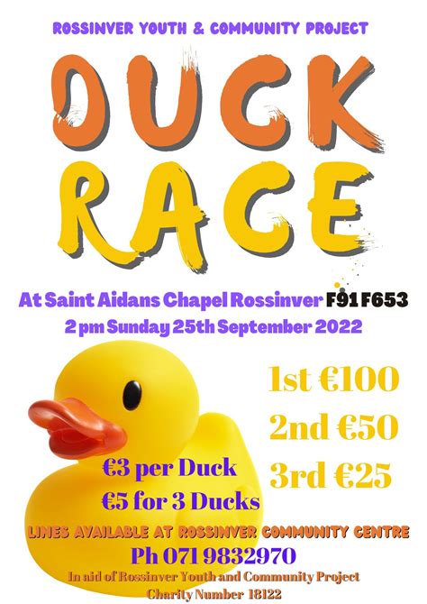 Duck Race Rossinver Youth And Community Project