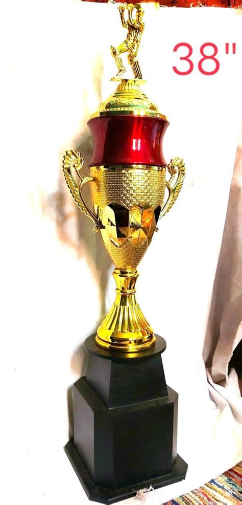 Golden Cricket Fibre Trophy For College Shape Cup At Rs 1190piece