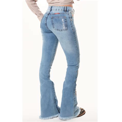 Calca Jeans Country Feminina Bordada West Country