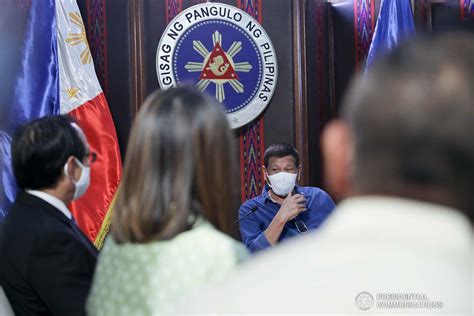 President Rodrigo Roa Duterte Discusses Matters With Outgoing