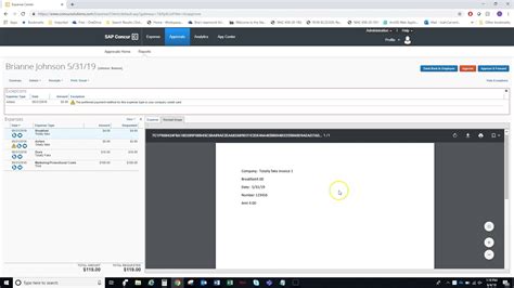 Approve Expense Report In Concur Youtube