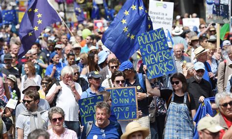 Peoples Vote March 2018 One Hundred Thousand Turn Up To Demand