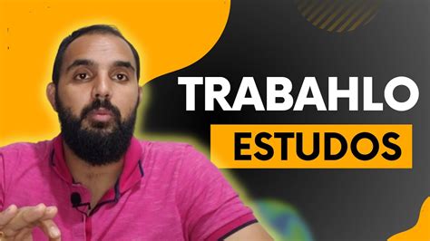 Como Conciliar Estudo E Trabalho YouTube