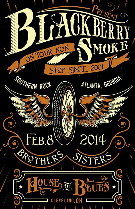 Vinicius Amaro Blackberry Smoke Posters 2014