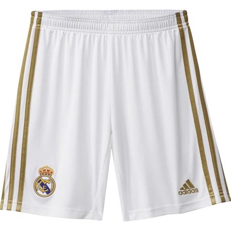 Buy Adidas Junior Rmcf Real Madrid Home Shorts White