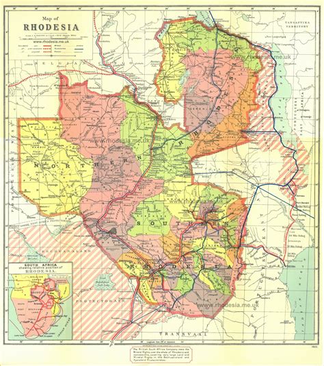 Rhodesian Maps Archive Of Rhodesia