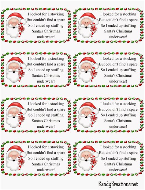 Secret Santa Gift Tags Free Printable Pdf