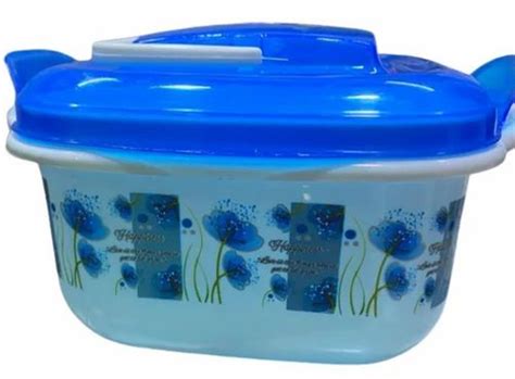 Blue Printed Plastic Food Container Capacity 750 Ml At Rs 25piece In Chennai