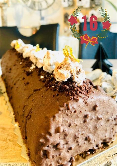 Buche Glacee Vanille Cookies Et Chocolat Laura Sweet Cakes