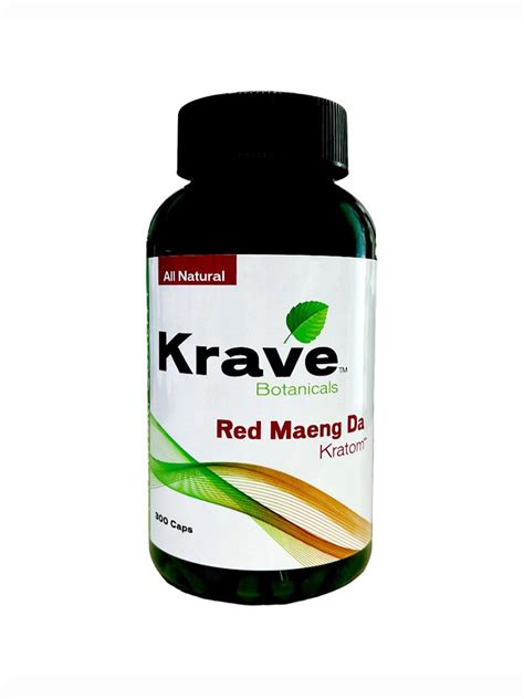 Krave Botanicals Red Maeng Da Kratom Capsules Ct Free Shipping