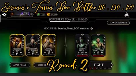 Mkmobile Sorcerer S Tower Boss Battles 110 130 150 Rewards YouTube