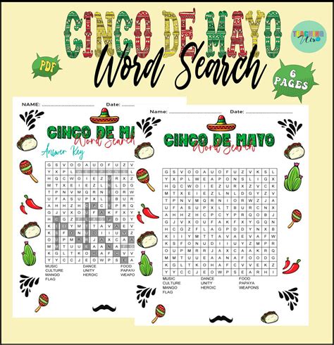 Cinco De Mayo Word Search