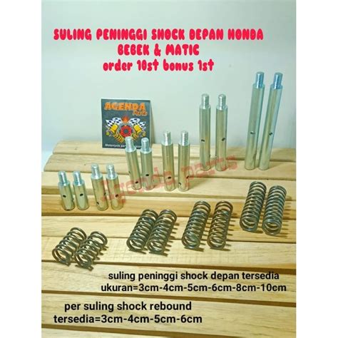 Jual SULING PENINGGI SHOCK DEPAN HONDA BEBEK MATIC Order 10st Bonus