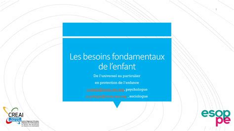 Pdf Les Besoins Fondamentaux De Lenfant Dokumen Tips