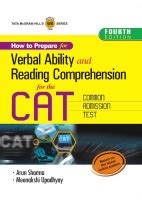 Verbal Ability Reading Comprehension For CAT 1 Dirzon