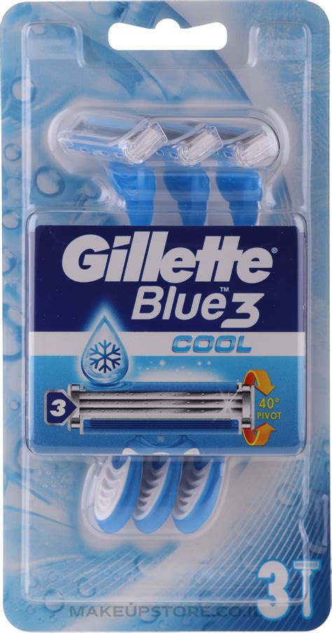 Makeupstore co il Gillette Blue 3 Cool 3 יח סכיני גילוח חד פעמיים