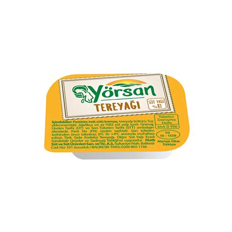 200 x 10 gr Tereyağı Yörsan 10 gramlık Tereyağ Fiyatları