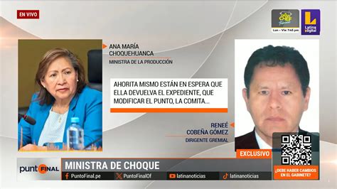 Ministra Choquehuanca descarta acción contra ministro del Interior