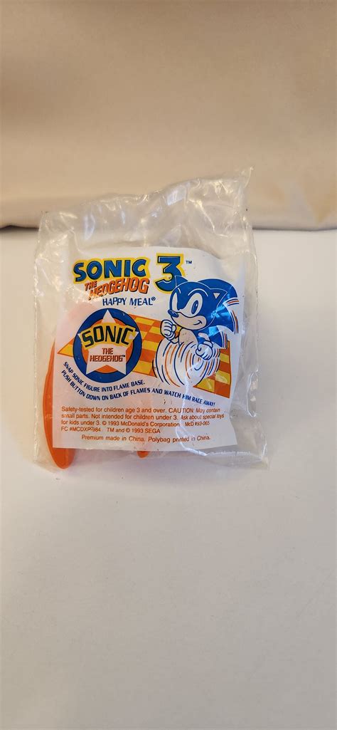 Mcdonald's Happy Meal Toys Sonic the Hedgehog sega - Etsy