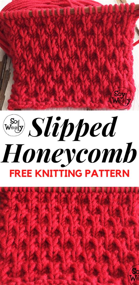 Honeycomb Stitch Knitting Pattern