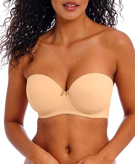 Soutien gorge bandeau moulé armatures bretelles amovibles Deco nude