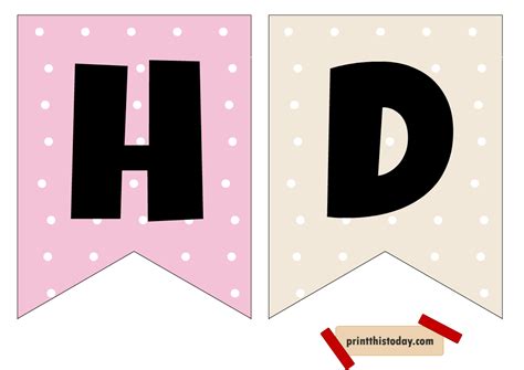 Free Printable Cute Happy Birthday Banners Boy Girl