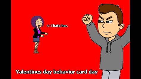 Valentines Day Behavior Card Day Youtube