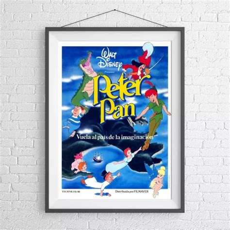 DISNEY PETER PAN NEVERLAND ANIMATION POSTER PICTURE PRINT Sizes A5 To